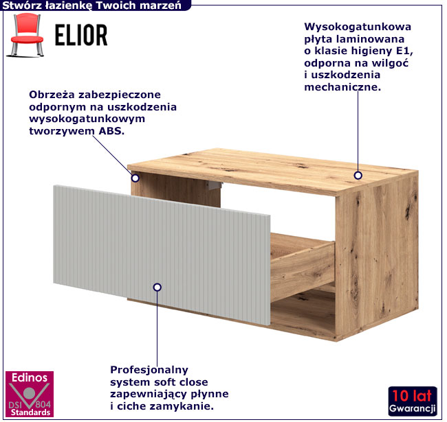 Szafka łazienkowa pod umywalkę Ivet 5X 80