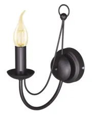 Czarny kinkiet w kształcie świecznika - A752-Brylano w sklepie Edinos.pl