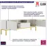 Szafka pod TV 175 cm Aurello 6X biały+złoty