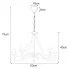 Rysunek z wymiarami żyrandola A755-Orha