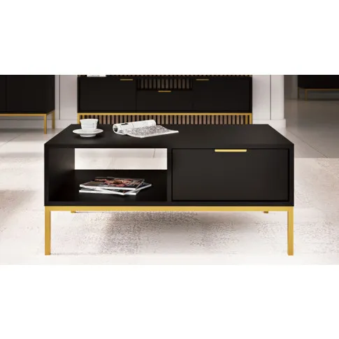 Wizualizacja stolika Aurello 7X kolor czarny+złoty
