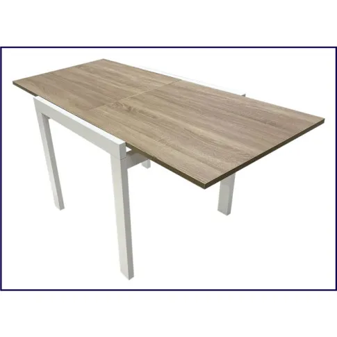 Rozkładany minimalistyczny stół na drewnianych nogach Ivel