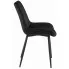 Czarne tapicerowane krzesło do jadalni Esol