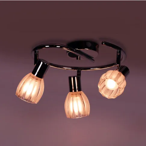 Lampa sufitowa z 3 szklanymi reflektorami A762-Ovla