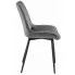 Ciemnoszare krzesło z czarnymi nogami do jadalni Esol