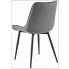 Ciemnoszare welurowe krzesło tapicerowane Esol