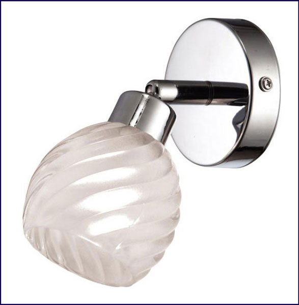 Chromowany szklany kinkiet reflektor A764-Furio