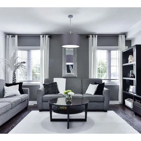 Fotografia Szara minimalistyczna lampa z abażurem - S963-Fario z kategorii Lampy