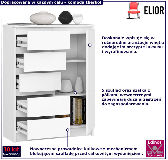 Komoda Werta kolor biały mat