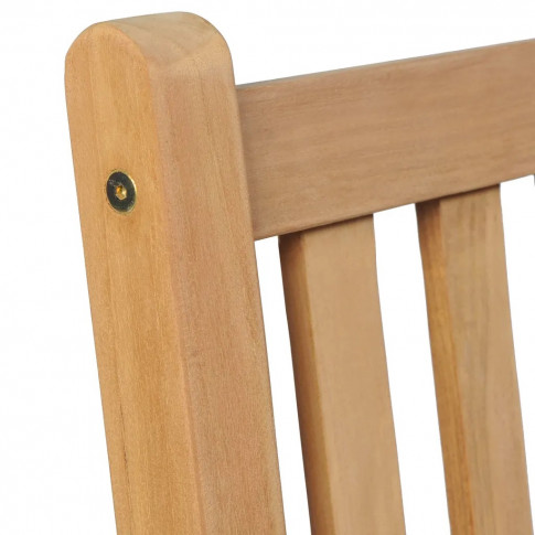 Oparcie krzesła z zestawu drewnianych mebli ogrodowych Trina 4X