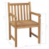 Wymiary krzesła z zestawu drewnianych mebli ogrodowych Trina 4X