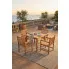 Zestaw drewnianych mebli ogrodowych Dexin