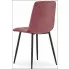 Ciemnoróżowe krzesło metalowe Fabiola