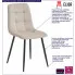 Beżowe krzesło z zestawu 4 krzeseł Fabiola