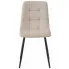 Beżowe welurowe krzesło z zestawu Fabiola