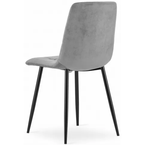 Jasnoszare krzesło pikowane Fabiola 4X