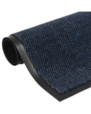 Prostokątna niebieska wycieraczka przed drzwi 40 x 60 cm - Fadal 3X w sklepie Edinos.pl