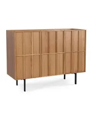 Nowoczesna komoda na nóżkach w kolorze dębu - Princ 4X w sklepie Edinos.pl