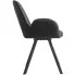 Czarne krzesło tapicerowane ekoskórą Epioz
