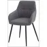 Ciemnoszare krzesło do salonu Asoz
