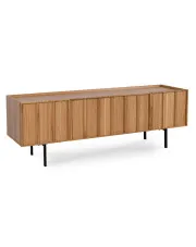 Szafka RTV na nóżkach w kolorze dąb - Princ 5X w sklepie Edinos.pl