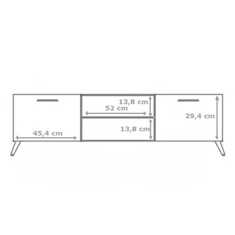 Wymiary szafki pod telewizor Pura 2S