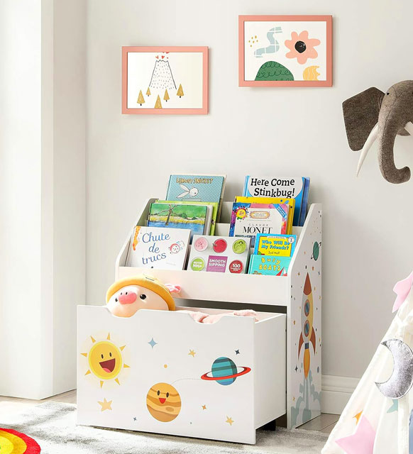 Pókój dziecięcy z wykorzystaniem regału Lidofi