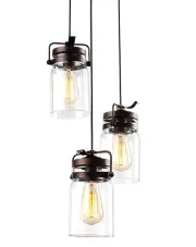 Potrójna lampa wisząca z regulacją wysokości - A780-Gambi w sklepie Edinos.pl