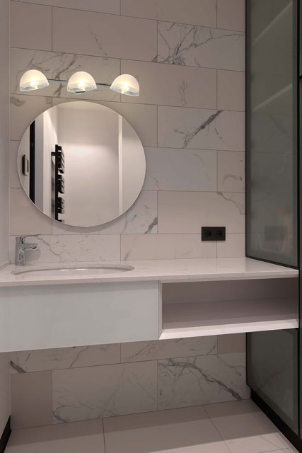 Reflektorowy potrójny kinkiet nad lustro A787-Viagia