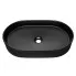 Czarna owalna umywalka Zofija owalna