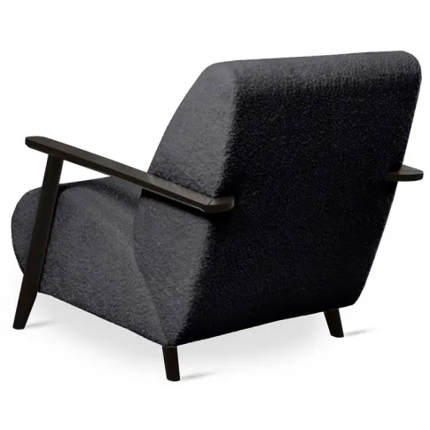 Czarny fotel tapicerowany Kadion 4X