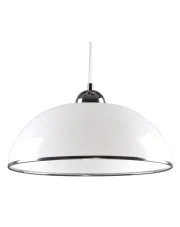 Biała okrągła lampa wisząca do kuchni - A791-Rosea w sklepie Edinos.pl