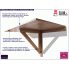 Składany stolik na komputer w kolorze dębu Telis