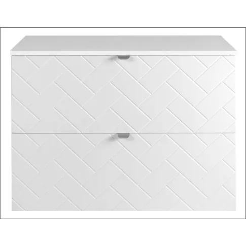 Nowoczesna biała szafka pod umywalkę Nassia 5X 80 cm