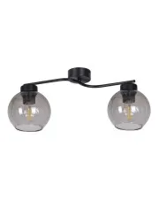 Dwupunktowa lampa sufitowa z dymionymi kloszami - A796-Ifitri w sklepie Edinos.pl