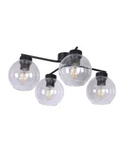 Czteroramienna lampa sufitowa z przezroczystymi kloszami - A797-Ifitri w sklepie Edinos.pl