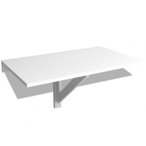 Biały nowoczesny składany stolik przyścienny Telis