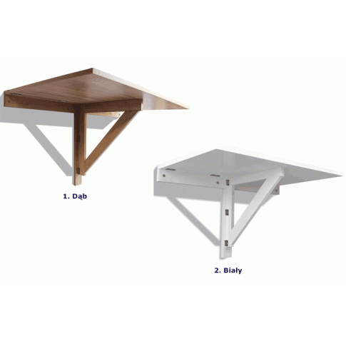 dostępna kolorystyka składanych stolików przyściennych Telis1