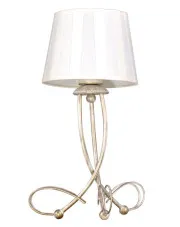 Klasyczna lampa stołowa z abażurem do salonu - A802-Dorat w sklepie Edinos.pl