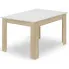Skandynawski prostokątny stół 120 x 80 cm biały + dąb sonoma - Wezen 4X