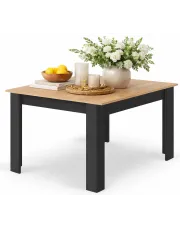 Stół prostokątny w stylu skandynawskim dąb artisan + czarny - Silio 4X w sklepie Edinos.pl