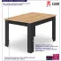 Stół do jadalni Wezen 4X dąb artisan + czarny