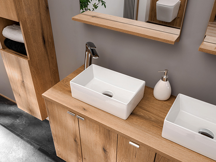 Wizualizacja z umywalką Vamovis