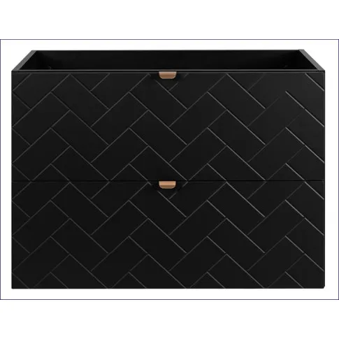 Czarna szafka pod umywalkę nowoczesna Nessia 5X