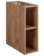 Wąska szafka łazienkowa 20 cm dąb craft złoty - Nessia 3X w sklepie Edinos.pl