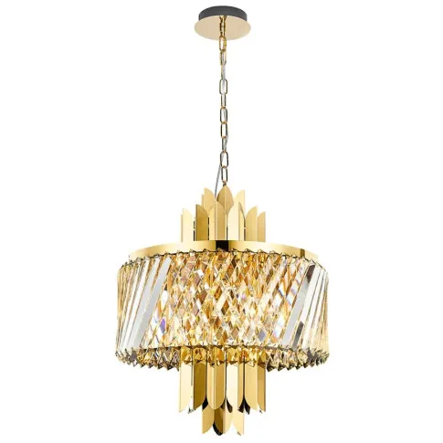 Zdjęcie produktu Złoty kryształowy żyrandol - K572-Morgi.