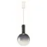 Granatowa lampa wisząca szklany klosz - K574-Glub