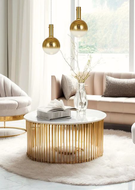 Złota lampa wisząca szklana - K574-Akosta