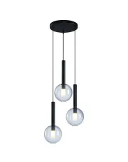 Czarna potrójna lampa wisząca - K577-Novel w sklepie Edinos.pl