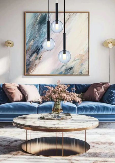 Czarna nowoczesna lampa wisząca - K577-Kornel